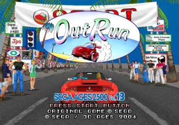 Sega Ages 2500 Series Vol. 13 - OutRun (Japan) screen shot title